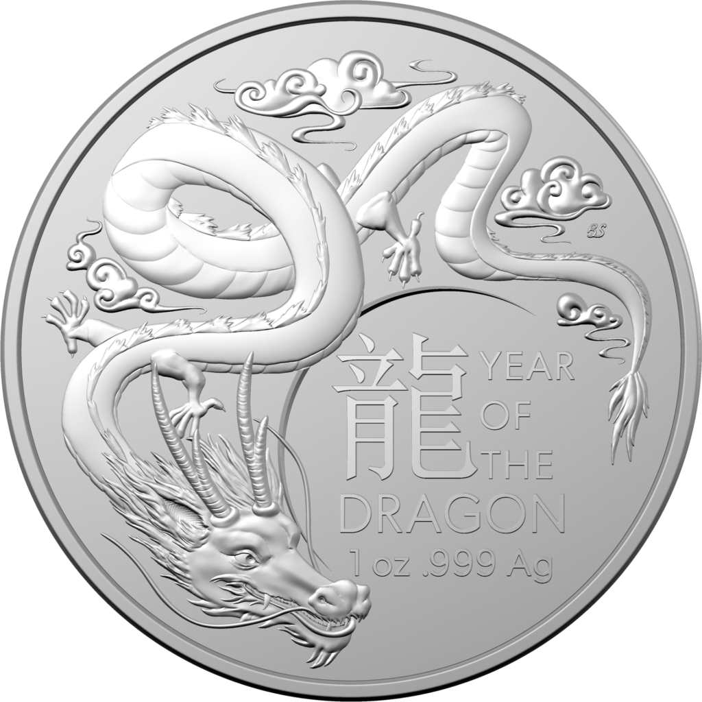 2024 Year of Dragon 1oz Silver Coin
