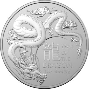 2024 Year of Dragon 1oz Silver Coin